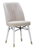 BEAUTIFUL CREAM CHAIR SET 2PCS