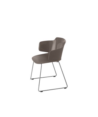 Chair with armrests and sled base CLASSY 1084 ET AL