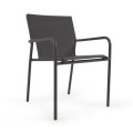 Zaltana outdoor chair in painted aluminum