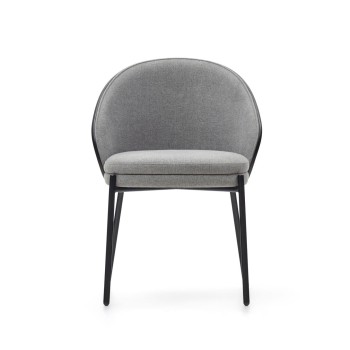 Eamy chair light gray ash veneer