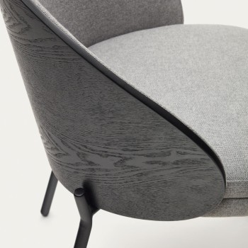 Eamy chair light gray ash veneer