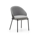 Eamy chair light gray ash veneer