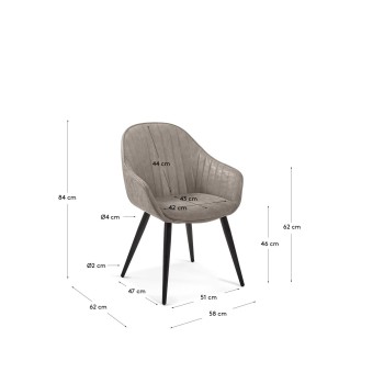 Fabia chair in eco-leather