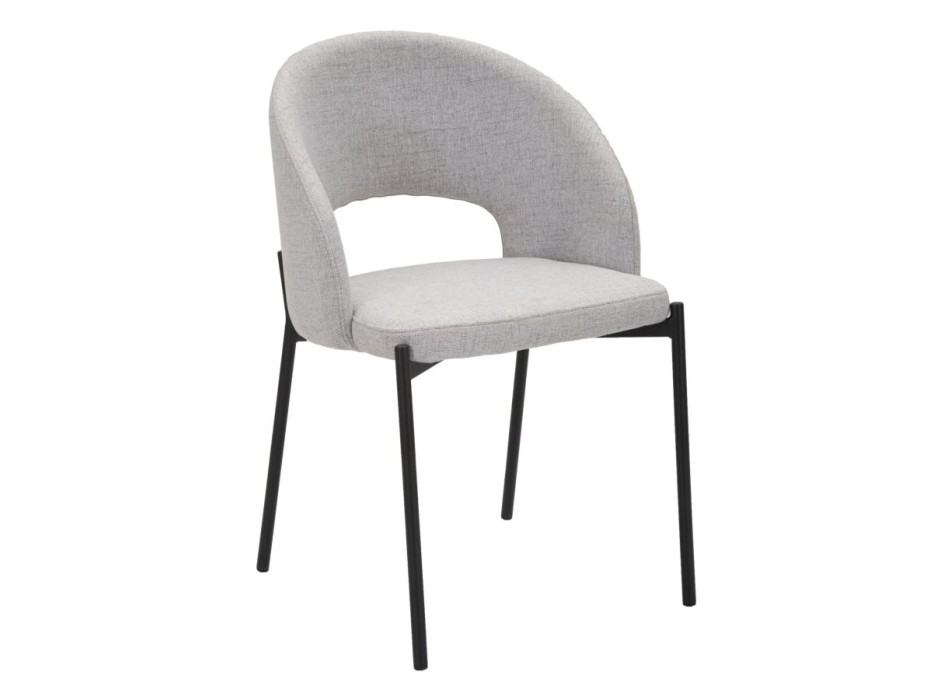 GRAY HELSINKI CHAIR SET 2 PCS