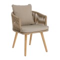 Hemilce chair in beige rope