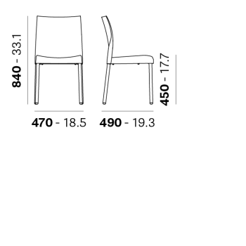 ICE 800-800 / CL1 PEDRALI CHAIR