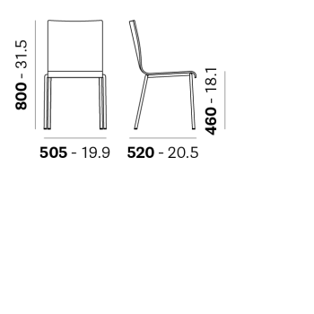 KUADRA XL 2413 PEDRALI CHAIR