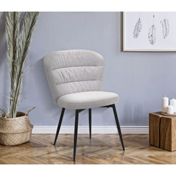 GRAY LOSANNA CHAIR SET OF 2 PCS