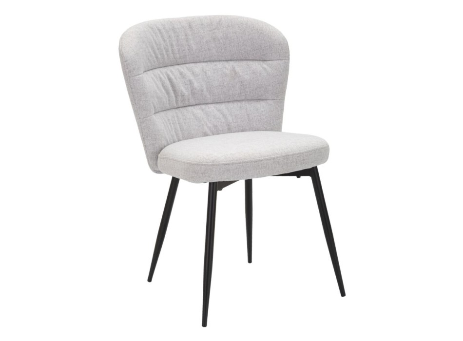 GRAY LOSANNA CHAIR SET OF 2 PCS