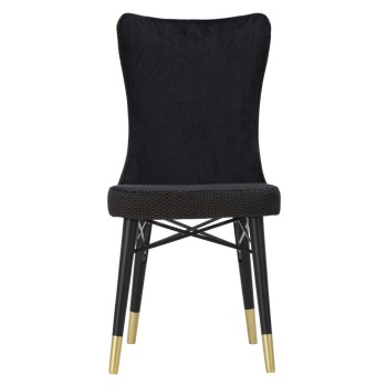 BLACK MIMOZA CHAIR SET 2PCS