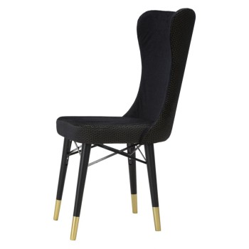 BLACK MIMOZA CHAIR SET 2PCS