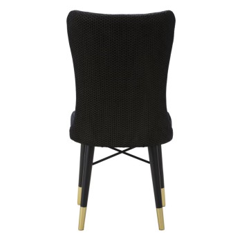 BLACK MIMOZA CHAIR SET 2PCS