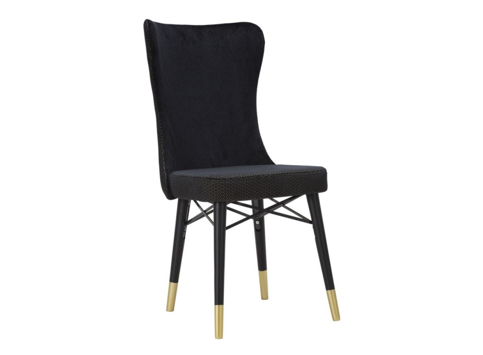 BLACK MIMOZA CHAIR SET 2PCS