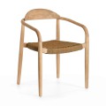 Nina chair in solid acacia wood and rope