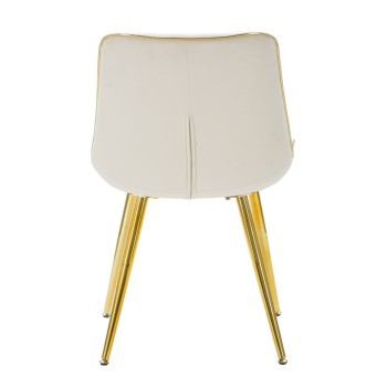 PARIS CHAIR CREAM/GOLD SET 2 PCS