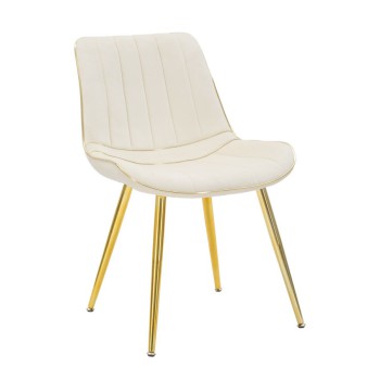 PARIS CHAIR CREAM/GOLD SET 2 PCS