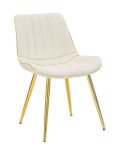 PARIS CHAIR CREAM/GOLD SET 2 PCS