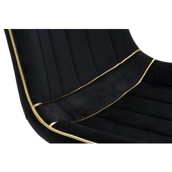 PARIS CHAIR BLACK/GOLD SET 2 PCS