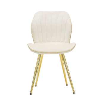 PARIS SPACE CHAIR CREAM /GOLD SET 2 PCS