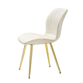 PARIS SPACE CHAIR CREAM /GOLD SET 2 PCS