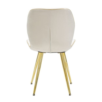 PARIS SPACE CHAIR CREAM /GOLD SET 2 PCS