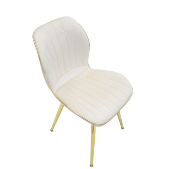 PARIS SPACE CHAIR CREAM /GOLD SET 2 PCS