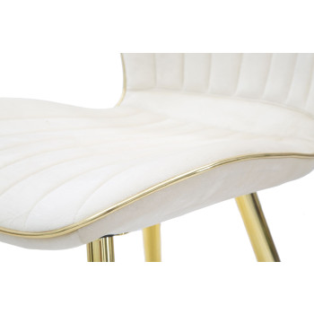 PARIS SPACE CHAIR CREAM /GOLD SET 2 PCS