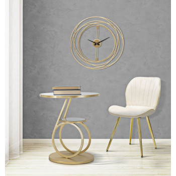 PARIS SPACE CHAIR CREAM /GOLD SET 2 PCS