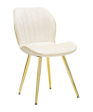 PARIS SPACE CHAIR CREAM /GOLD SET 2 PCS