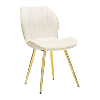 PARIS SPACE CHAIR CREAM /GOLD SET 2 PCS