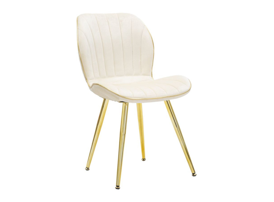 PARIS SPACE CHAIR CREAM /GOLD SET 2 PCS