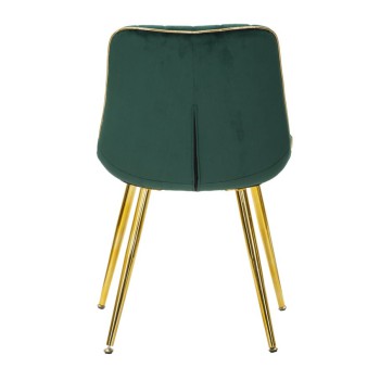 PARIS CHAIR GREEN/GOLD SET 2 PCS