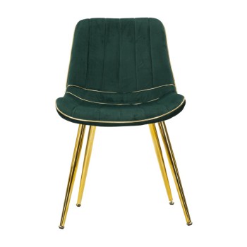 PARIS CHAIR GREEN/GOLD SET 2 PCS