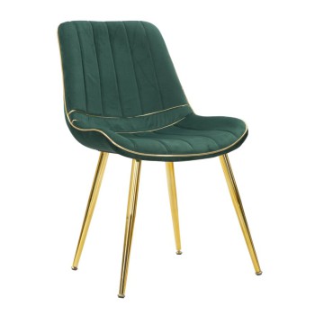 PARIS CHAIR GREEN/GOLD SET 2 PCS