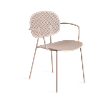 Tondina Slim chair with Infiniti Outdoor armrests