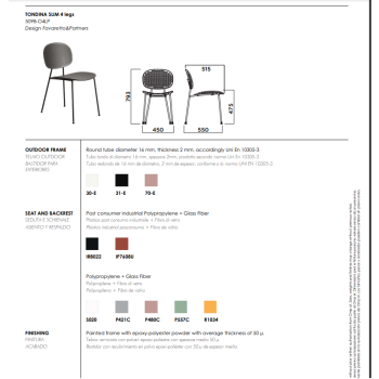 Infiniti Outdoor Tondina Slim Chair