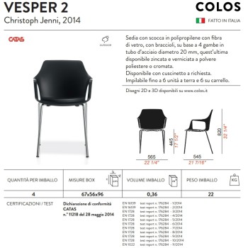 VESPER 1 COLOS chair