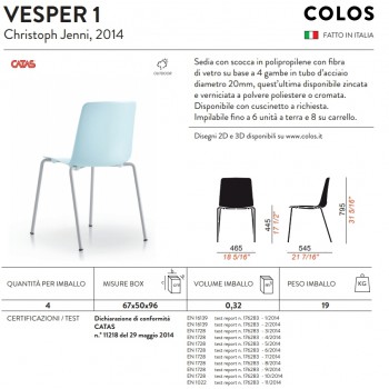 VESPER 1 COLOS chair