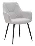 GRAY VICENZA CHAIR SET OF 2 PCS