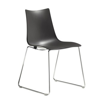 Zebra Chair Technopolymer Sled SCAB