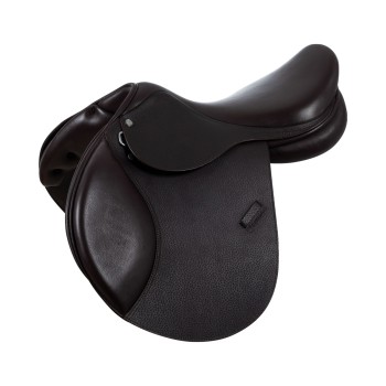 JUMPING SADDLE IN HAMMERED FRENCH LEATHER