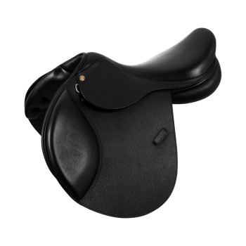 JUMPING SADDLE IN HAMMERED FRENCH LEATHER