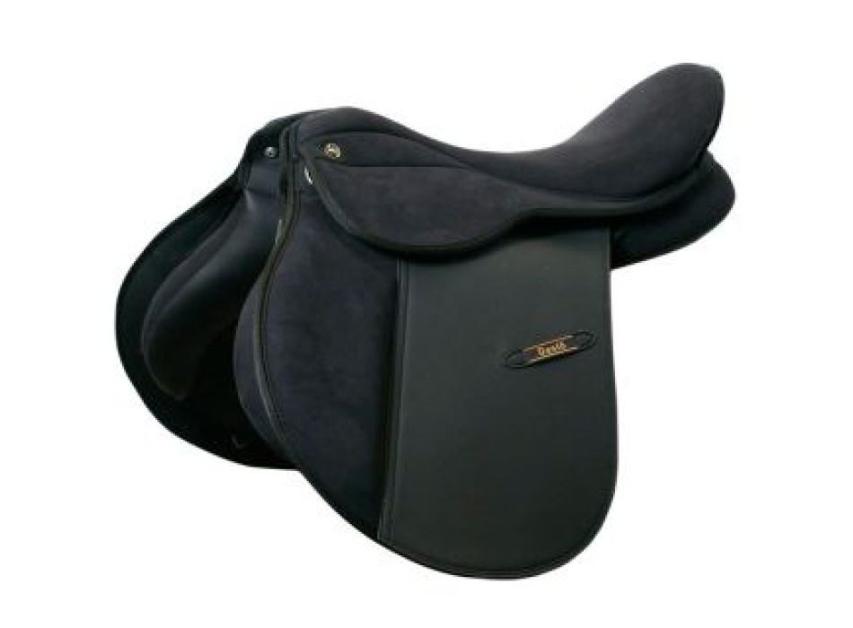 Daslö saddle in suede with interchangeable bow