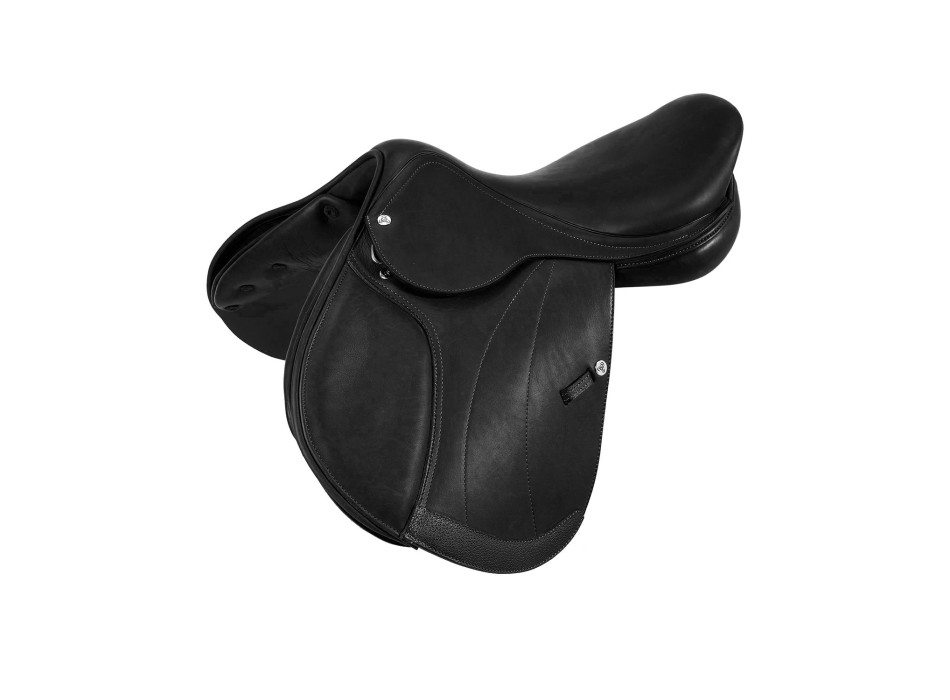 FLORENCE JUMPING SADDLE WITH WOOD AND DOUBLED LEATHER