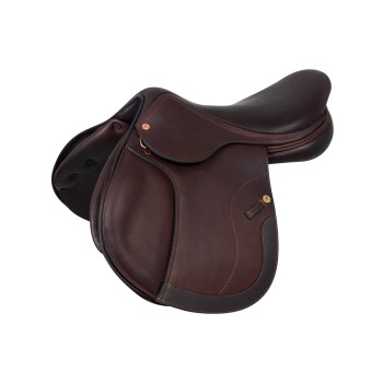 ROMA JUMPING SADDLE WITH WOOD AND DOUBLED LEATHER