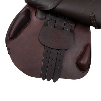 ROMA JUMPING SADDLE WITH WOOD AND DOUBLED LEATHER