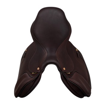 ROMA JUMPING SADDLE WITH WOOD AND DOUBLED LEATHER