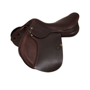 ROMA JUMPING SADDLE WOOD AND HAMMERED LEATHER