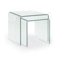 Burano set of 2 pull-out tables 50 cm and 42 x 50 cm