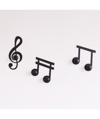 Musical Notes Hooks Set (3Pcs) 15045 Arti e Mestieri